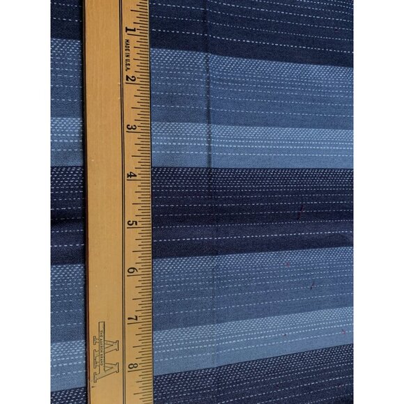 Striped Cotton Fabric by Schwartz Lieberman Tex 1/2 yard 44" wide - Picture 2 of 5